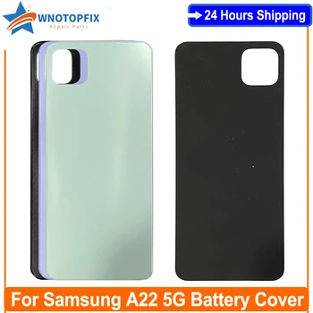 Для Samsung Galaxy A22 5G Задняя Крышка Батарейного отсека Дверца Заднего Стеклянного корпуса 6,6 