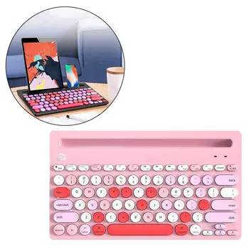 ik3381D Разноцветная клавиатура с круглыми кнопками и слотами для карт памяти для ПК, планшета, смартфона