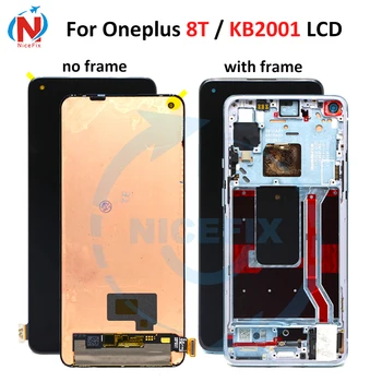 Для Oneplus 8T ЖК-дисплей Сенсорная панель Экрана В Сборе Запасные Части Для One plus 8T KB2001KB2000 KB2003 LCD